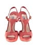 Prada Red Orange Coral Suede Platform Ankle Strap Sandals Size EU 35 - photo 2