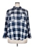 Angels Blue 3/4 Sleeve Henley Size 2X - photo 1