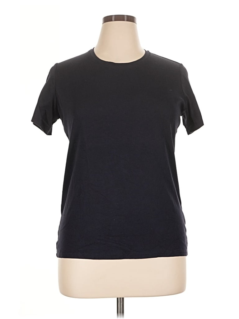 Pre-owned Uniqlo Short Sleeve T-shirt In Black