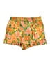Les Serein 100% Polyester Floral Yellow Shorts Size 36 waist (estimated) - photo 2