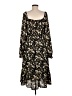 Hayden 100% Polyester Floral Black Casual Dress Size M - photo 2