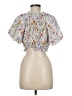 70°F/21°C 100% Polyester White Short Sleeve Blouse Size M - photo 2