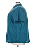 Unbranded 100% Polyester Solid Teal Short Sleeve Blouse Size 4XL - photo 5
