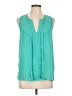 Fun2Fun 100% Polyester Teal Sleeveless Blouse Size L - photo 1