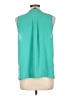 Fun2Fun 100% Polyester Teal Sleeveless Blouse Size L - photo 2