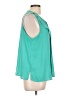 Fun2Fun 100% Polyester Teal Sleeveless Blouse Size L - photo 4