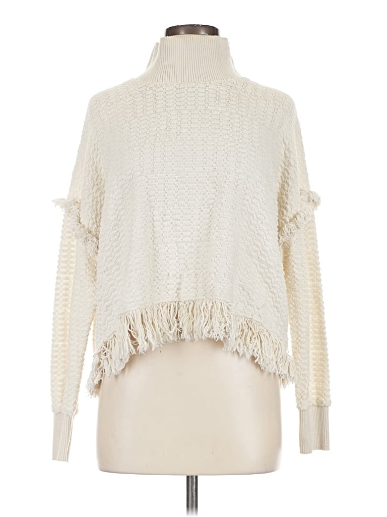 Pre-owned Zara Turtleneck Sweater In Ivory