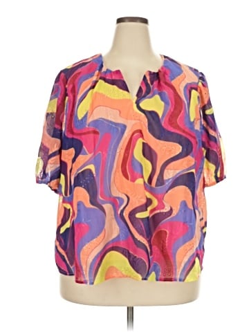 Nicole Miller Short Sleeve Blouse (view 1)