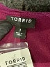 Torrid Burgundy Short Sleeve Blouse Size 1X Plus (1) - photo 7