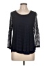 db established 1962 Black 3/4 Sleeve Top Size L (petite) - photo 1