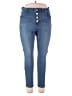 Tahari Solid Blue Jeans Size 20 - photo 1