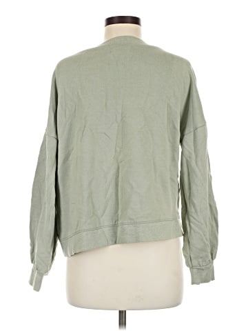 Madewell Hemp-Cotton V-Neck Sweatshirt (view 2)