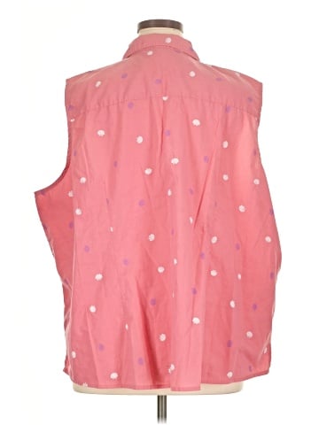 Basic Editions Sleeveless Button-Down Shirt (view 2)