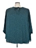 Torrid 100% Polyester Polka Dots Teal 3/4 Sleeve Blouse Size 4X Plus (4) - photo 1