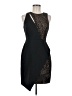 BCBGMAXAZRIA 100% Polyester Graphic Black Cocktail Dress Size 6 - photo 1