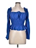 Finders Blue 3/4 Sleeve Blouse Size L - photo 1
