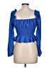 Finders Blue 3/4 Sleeve Blouse Size L - photo 2
