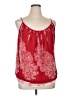CAbi 100% Polyester Red Sleeveless Blouse Size XL - photo 1