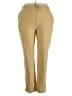 Bogari Solid Tan Casual Pants Size 3X - photo 1