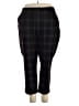 Democracy Plaid Black Casual Pants Size 24w - photo 1