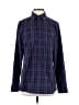 Burton 100% Polyester Plaid Blue Long Sleeve Blouse Size S - photo 1