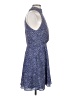 Parker 100% Polyester Polka Dots Blue Cocktail Dress Size S - photo 4
