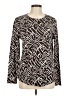 Chico's 100% Cotton Black Long Sleeve Blouse Size Lg (2) - photo 1