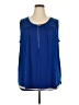 Grace Blue Sleeveless Blouse Size 2X - photo 1