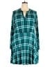 White Birch Plaid Teal Casual Dress Size 2X - photo 1
