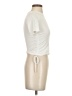 Zara Ivory Short Sleeve Top Size S - photo 4