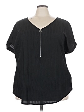 Shein Curve Short Sleeve Blouse
