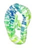 Echo 100% Polyester Tropical Green Scarf One size - photo 1