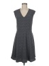 Ann Taylor 100% Polyester Chevron-herringbone Gray Casual Dress Size 6 - photo 1