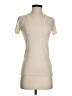 Monrow 100% Cotton Ivory Short Sleeve Turtleneck Size XS - photo 1
