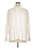 J.Jill Solid Ivory Long Sleeve Button-Down Shirt Size XL - photo 1
