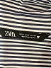 Zara Stripes Blue 3/4 Sleeve Button-Down Shirt Size S - photo 7