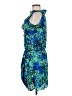 Collective Concepts 100% Polyester Print Blue Cocktail Dress Size M - photo 5