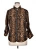 MICHAEL Michael Kors 100% Polyester Animal Print Leopard Print Brown Jacket Size XL - photo 1