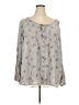 Torrid 100% Rayon Gray Long Sleeve Blouse Size 3X Plus (3) - photo 1