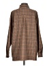 Princess Polly Houndstooth Brown Long Sleeve Blouse Size 4 - photo 2