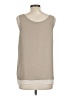 Halogen 100% Polyester Tan Sleeveless Blouse Size L - photo 2