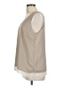 Halogen 100% Polyester Tan Sleeveless Blouse Size L - photo 5