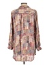 Caffe Print Red Long Sleeve Blouse Size L - photo 2