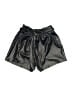 ShoSho Metallic Black Athletic Shorts Size 11 - 12 - photo 2