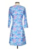 Kaeli Smith Print Blue Casual Dress Size S - photo 2