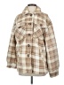 Love Tree 100% Polyester Plaid Tan Coat Size S - photo 1