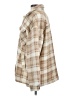Love Tree 100% Polyester Plaid Tan Coat Size S - photo 5