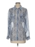 TWO by Vince Camuto 100% Polyester Paisley Blue Long Sleeve Blouse Size S - photo 1