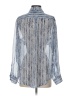 TWO by Vince Camuto 100% Polyester Paisley Blue Long Sleeve Blouse Size S - photo 2