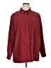 Bechamel Solid Burgundy Long Sleeve Blouse Size 1X - photo 1